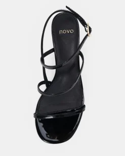 LASSIE Black Patent Low Heels