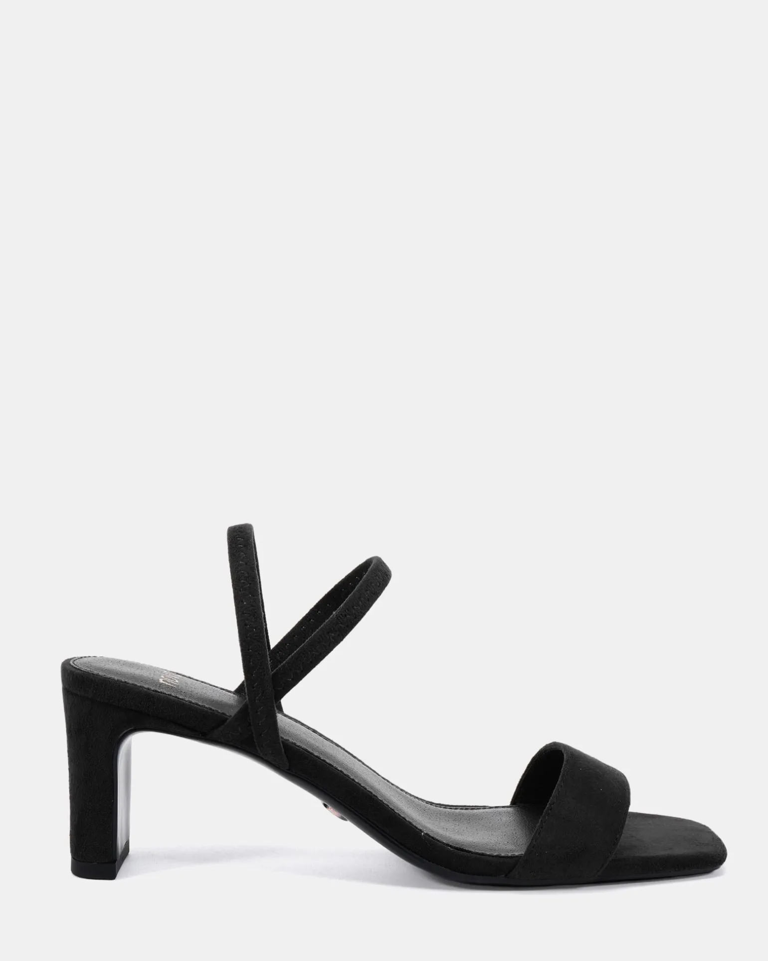 LASSO Black Suede Low Heels