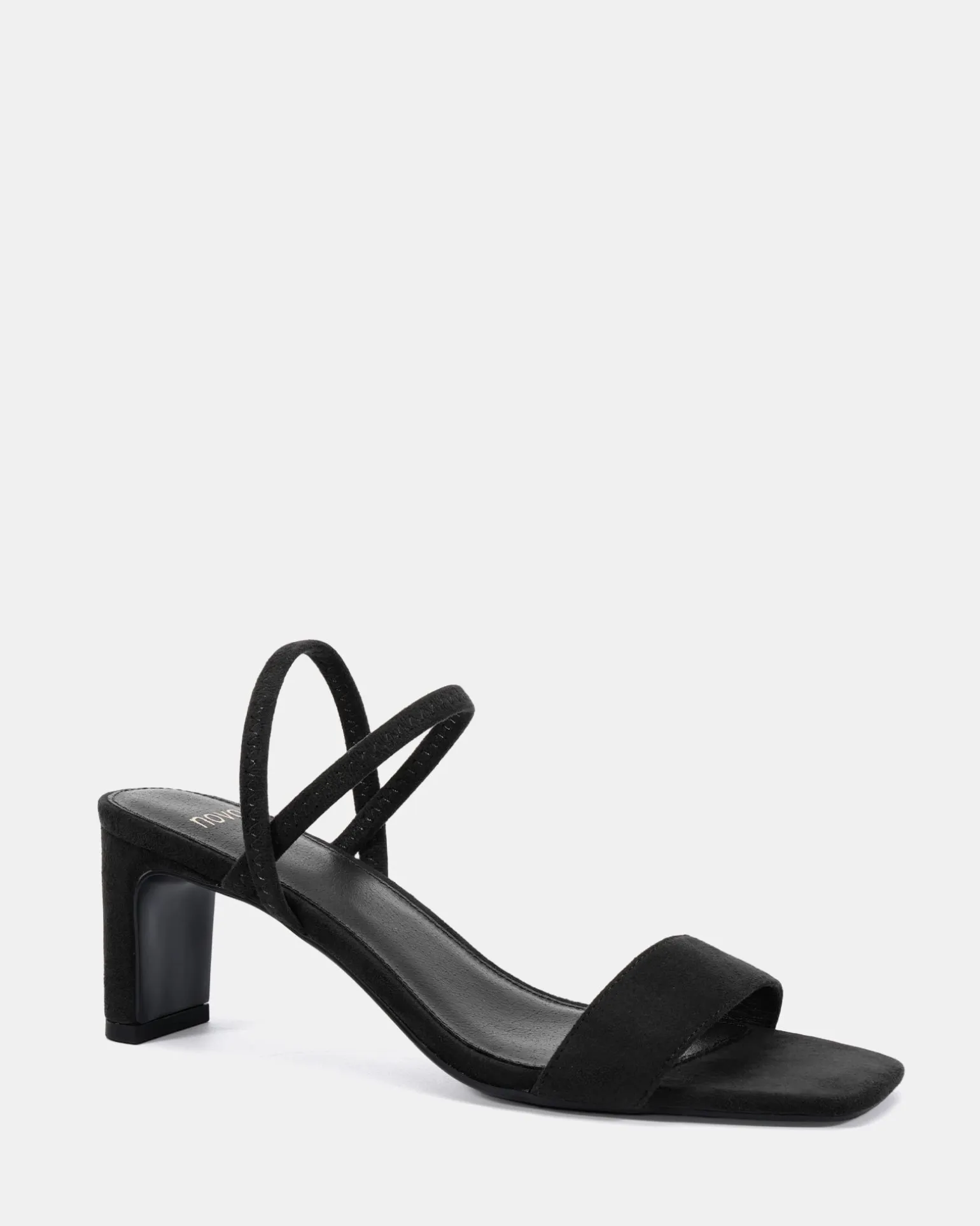 LASSO Black Suede Low Heels