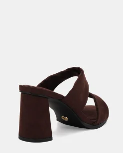 LESIA ESPRESSO SUEDE Mules