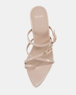 LOENA NEUTRAL CRINKLE PATENT High Heels