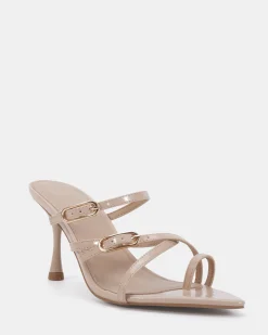LOENA NEUTRAL CRINKLE PATENT High Heels