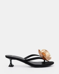 LOVESICK Black Suede Low Heels