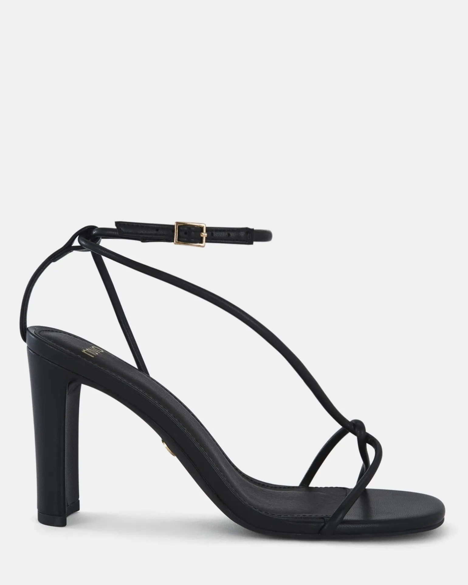 MACERATA BLACK Open Toe Heels