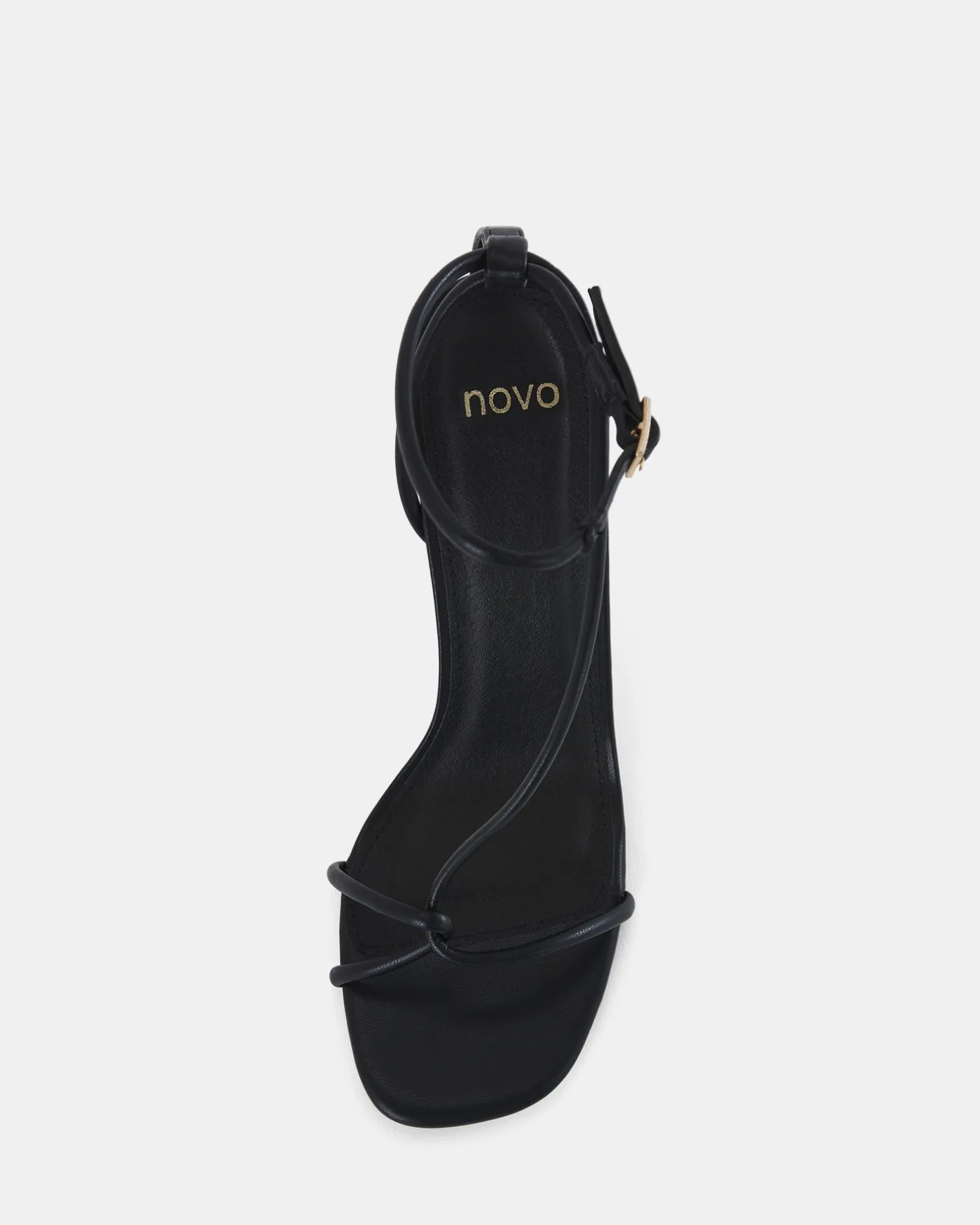 MACERATA BLACK Open Toe Heels