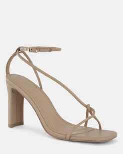 MACERATA Sand Open Toe Heels