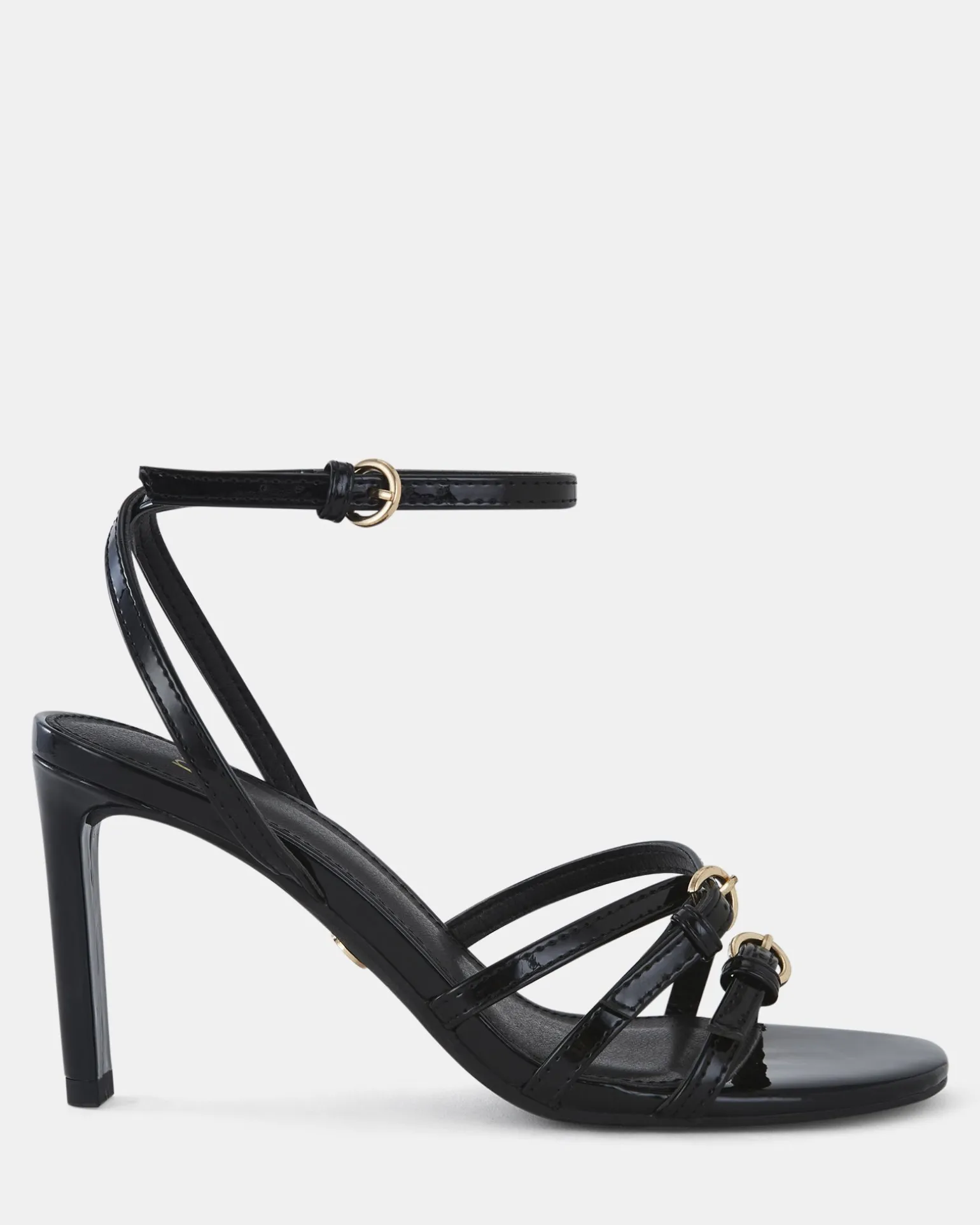 MADAIO Black Patent Stilettos