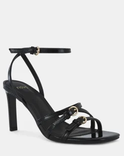 MADAIO Black Patent Stilettos