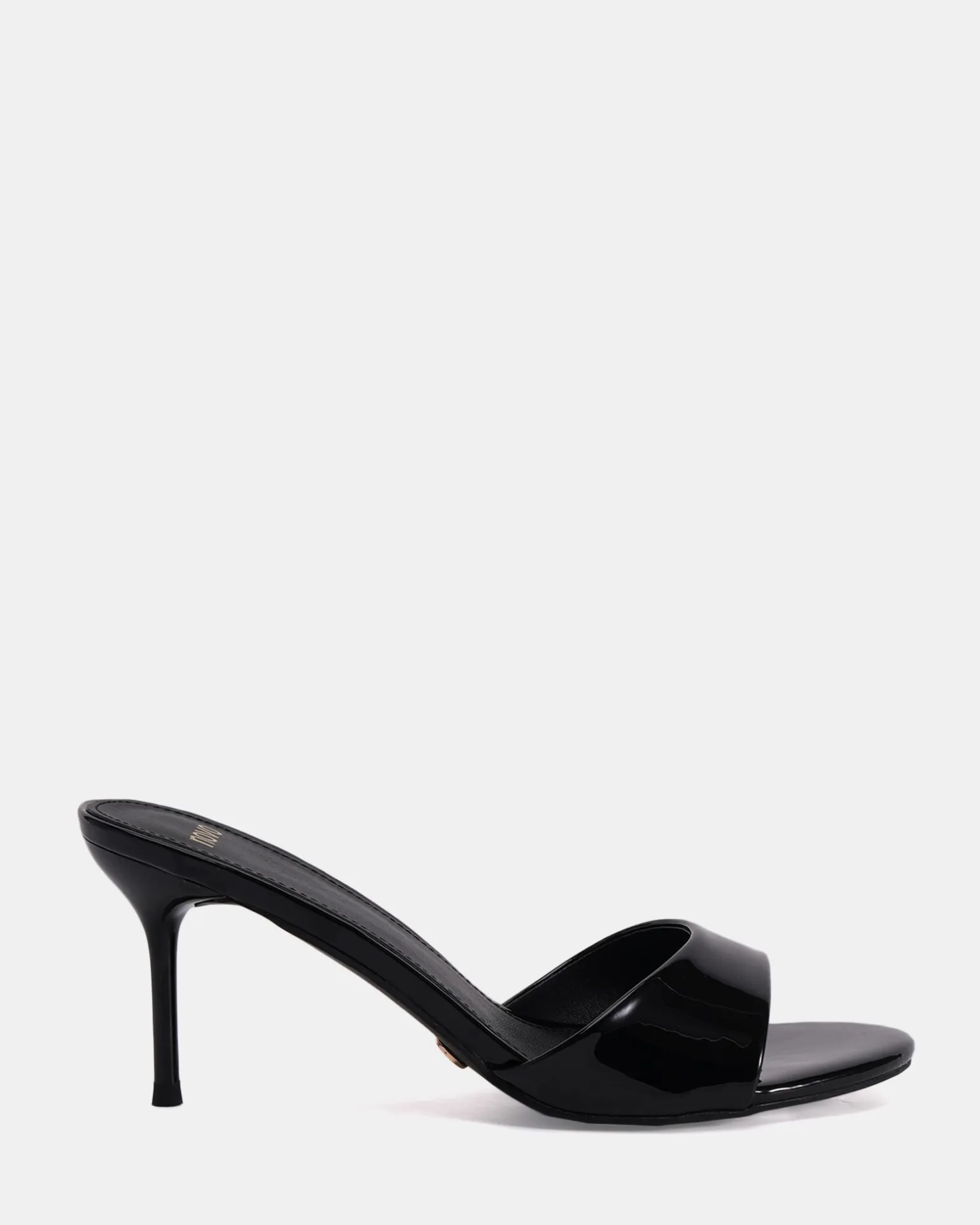 MALAN Black Patent Mules