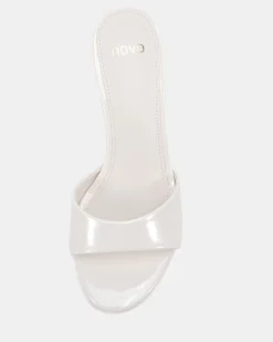MALAN White Patent High Heels