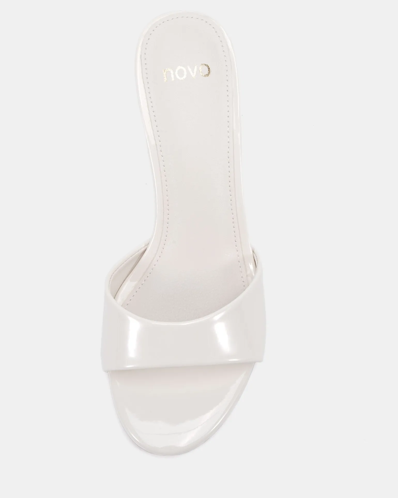 MALAN White Patent High Heels