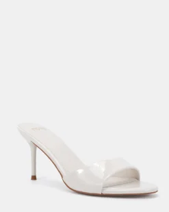 MALAN White Patent High Heels