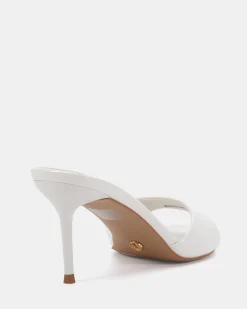 MALAN White Patent High Heels