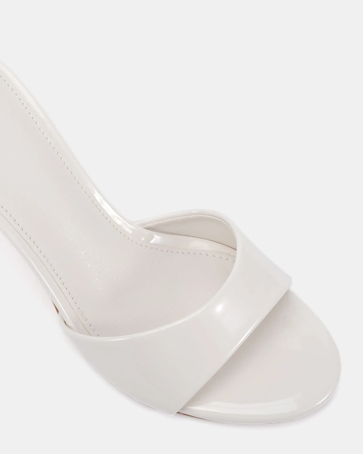 MALAN White Patent High Heels