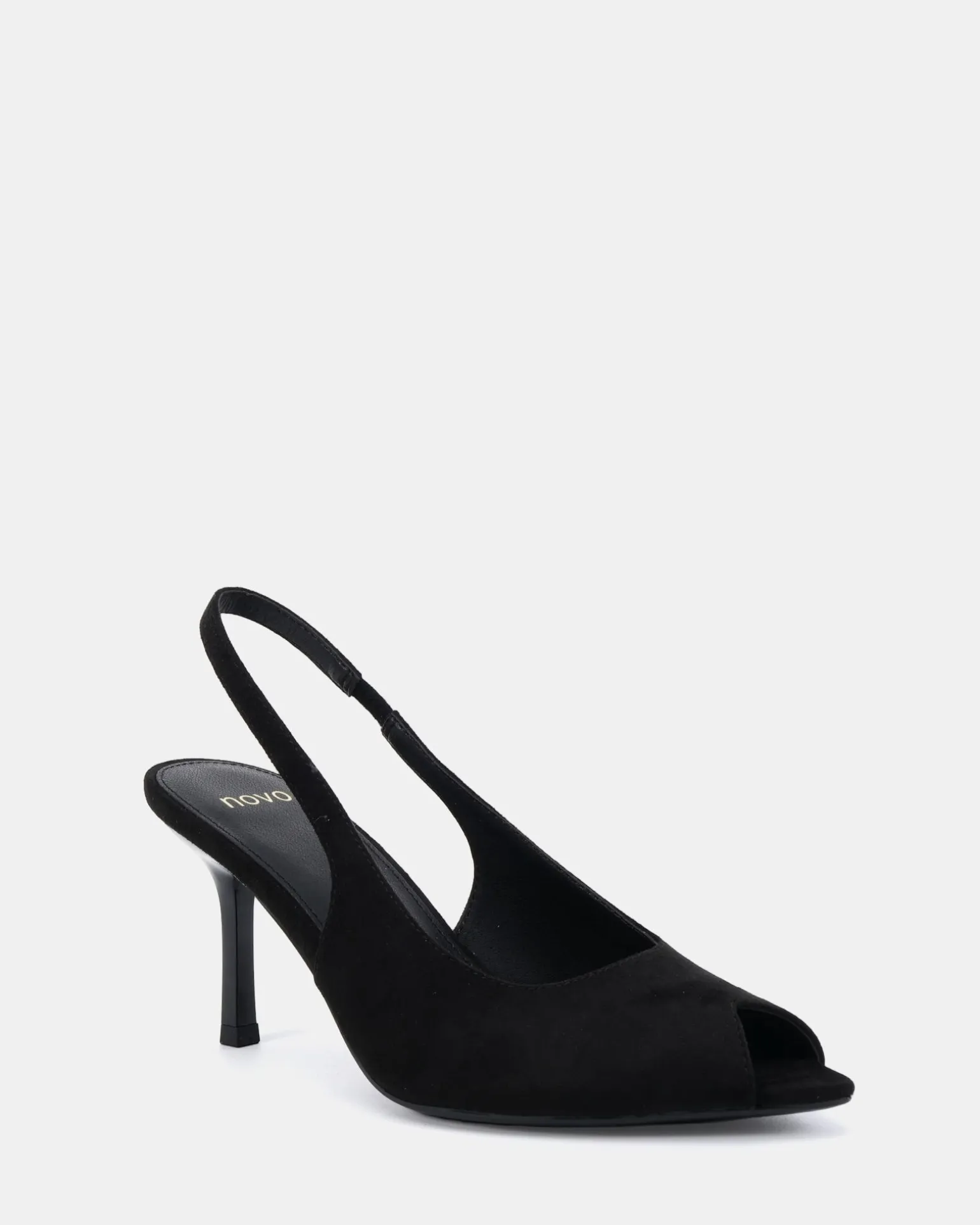 MARCELLA Black Suede High Heels