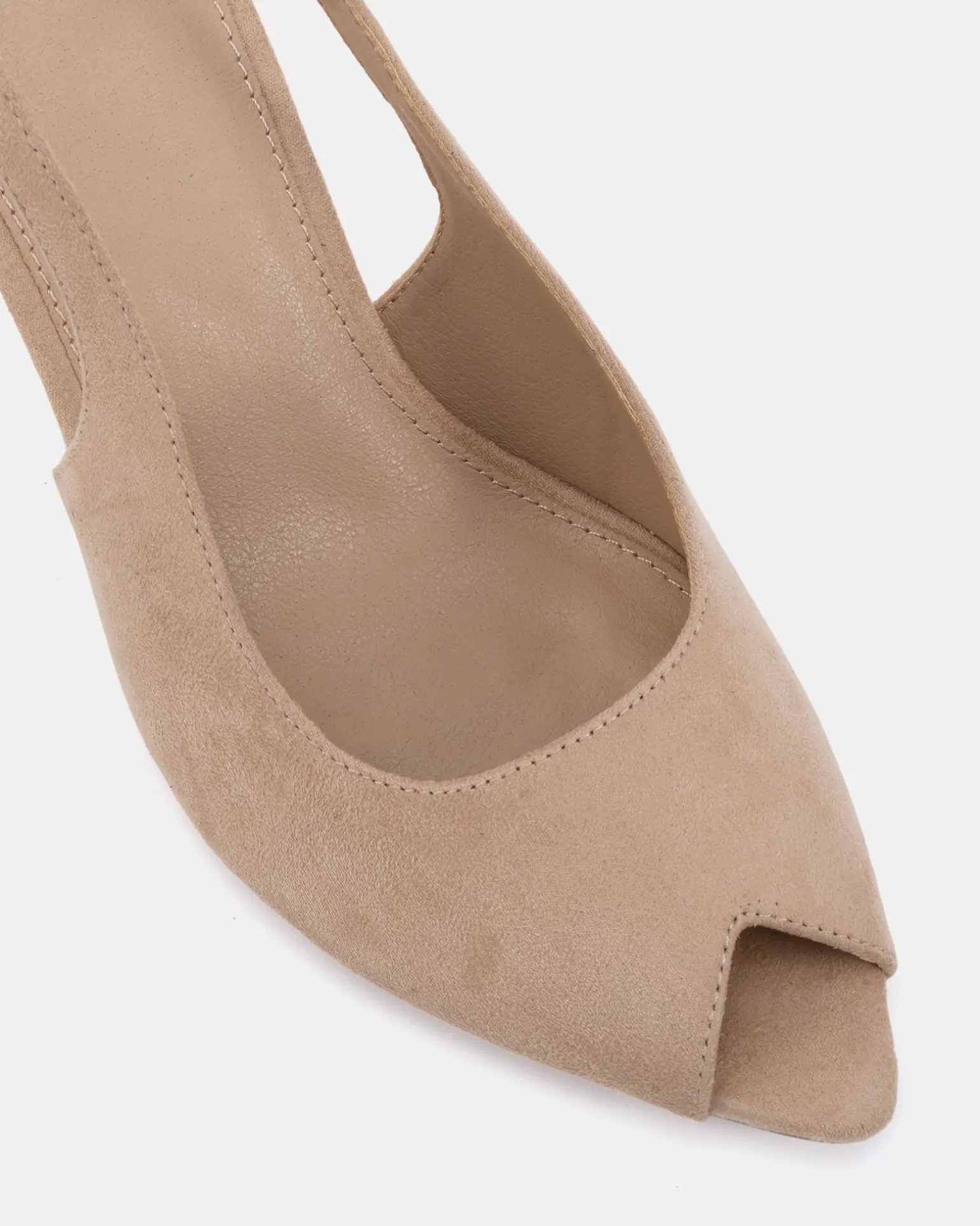 MARCELLA Neutral Suede Mules