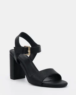 MARGIE Black Pebble High Heels