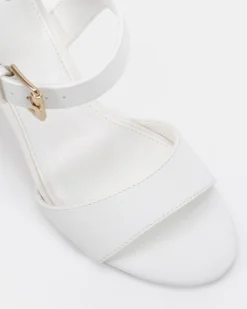 MARGIE White Pebble High Heels