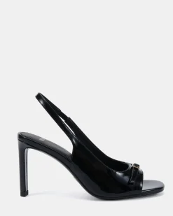 MARLOW Black Patent High Heels