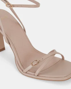 MATEO NUDE Open Toe Heels