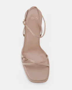 MATEO NUDE Open Toe Heels