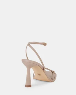 MATEO NUDE Open Toe Heels