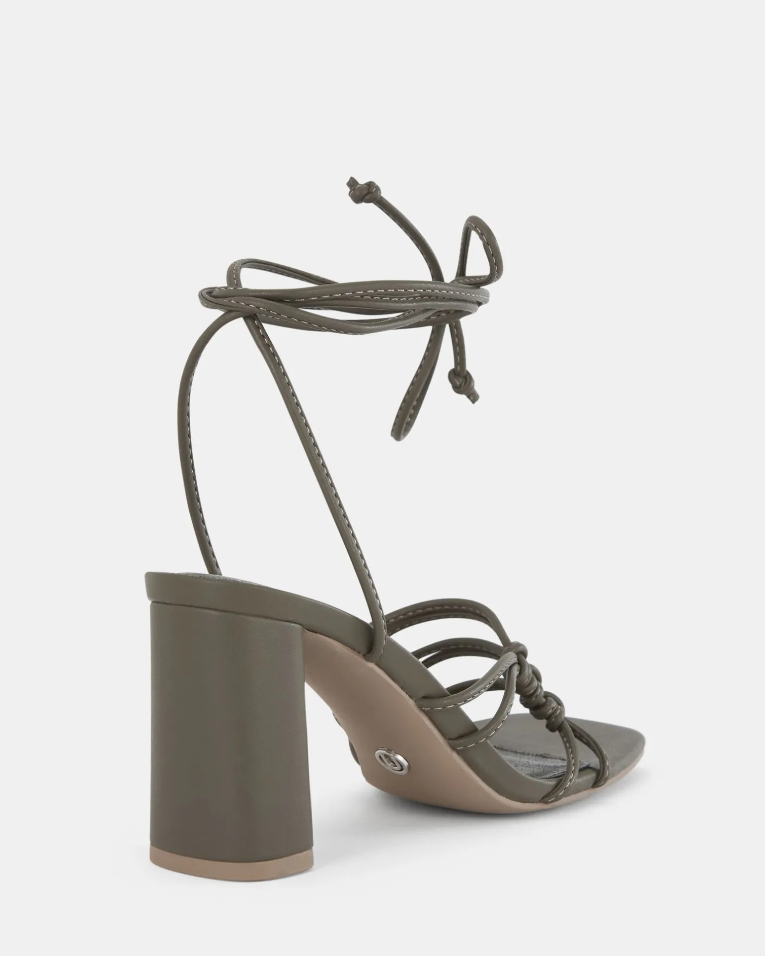 MILANO KHAKI Open Toe Heels