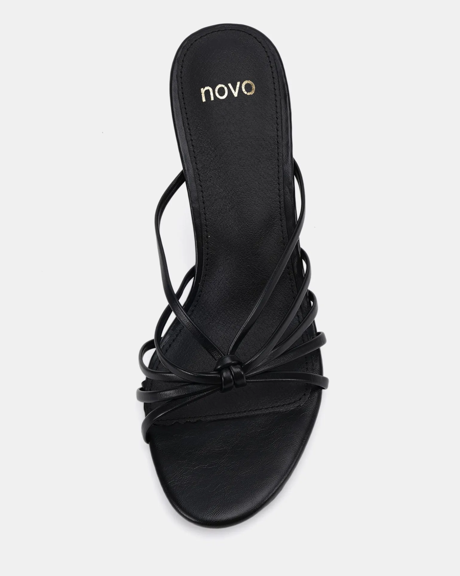 MILKSHAKE BLACK Open Toe Heels