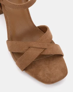 MINNY Caramel Suede High Heels