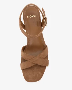MINNY Caramel Suede High Heels