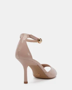 MIRAYER NEUTRAL CRINKLE PATENT High Heels