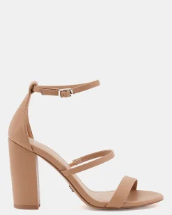 MONTAGUE CAMEL Block Heels