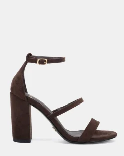 MONTAGUE ESPRESSO SUEDE Block Heels