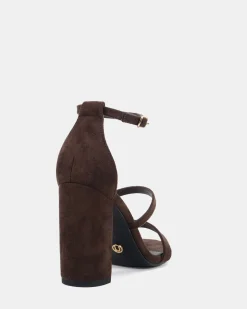 MONTAGUE ESPRESSO SUEDE Block Heels