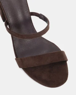 MONTAGUE ESPRESSO SUEDE Block Heels