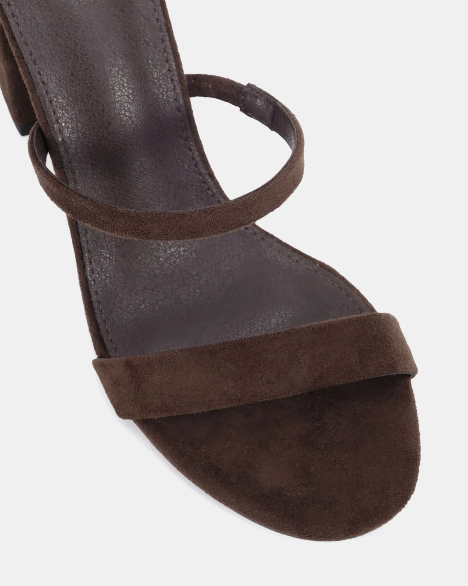 MONTAGUE ESPRESSO SUEDE Block Heels