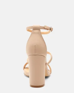 MONTAGUE Nude Block Heels