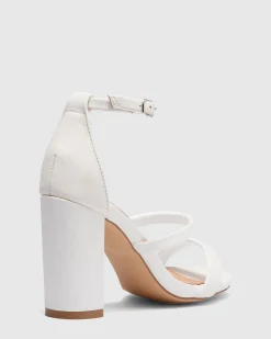 MONTAGUE WHITE Block Heels