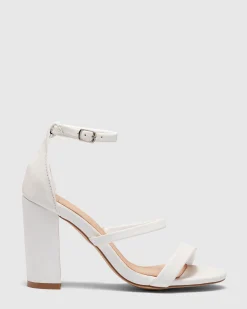MONTAGUE WHITE Block Heels