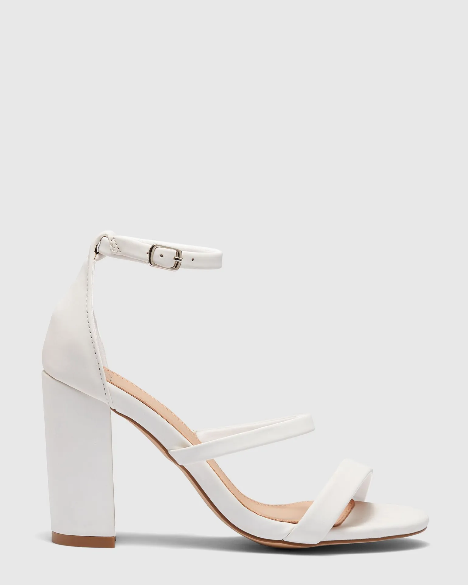 MONTAGUE WHITE Block Heels
