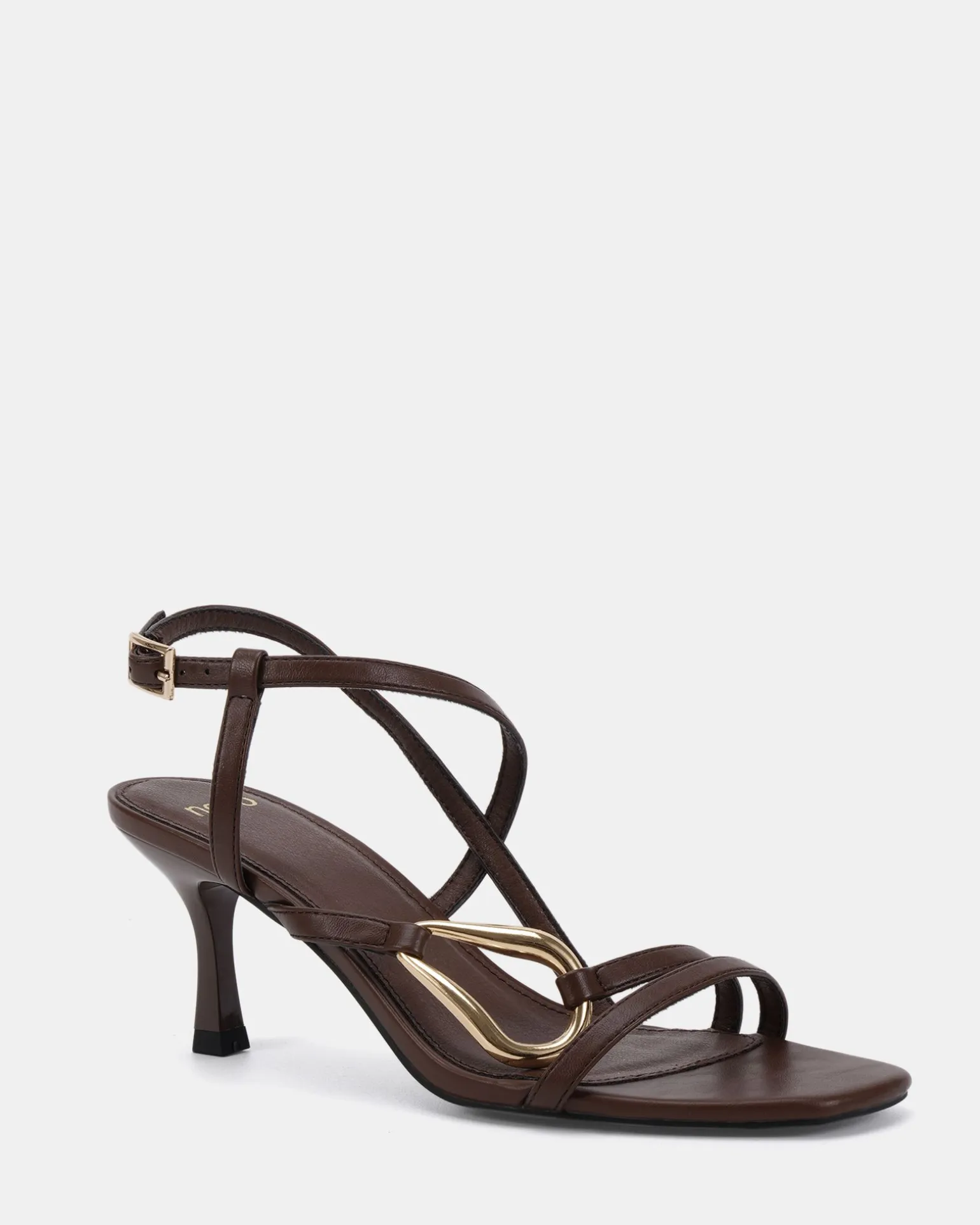 MORENA MILK CHOCOLATE Open Toe Heels