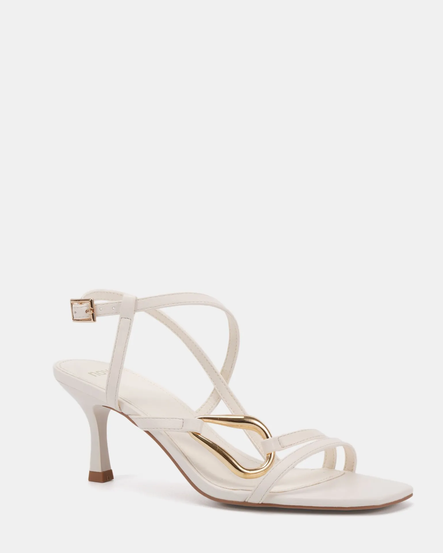 MORENA WHITE Open Toe Heels