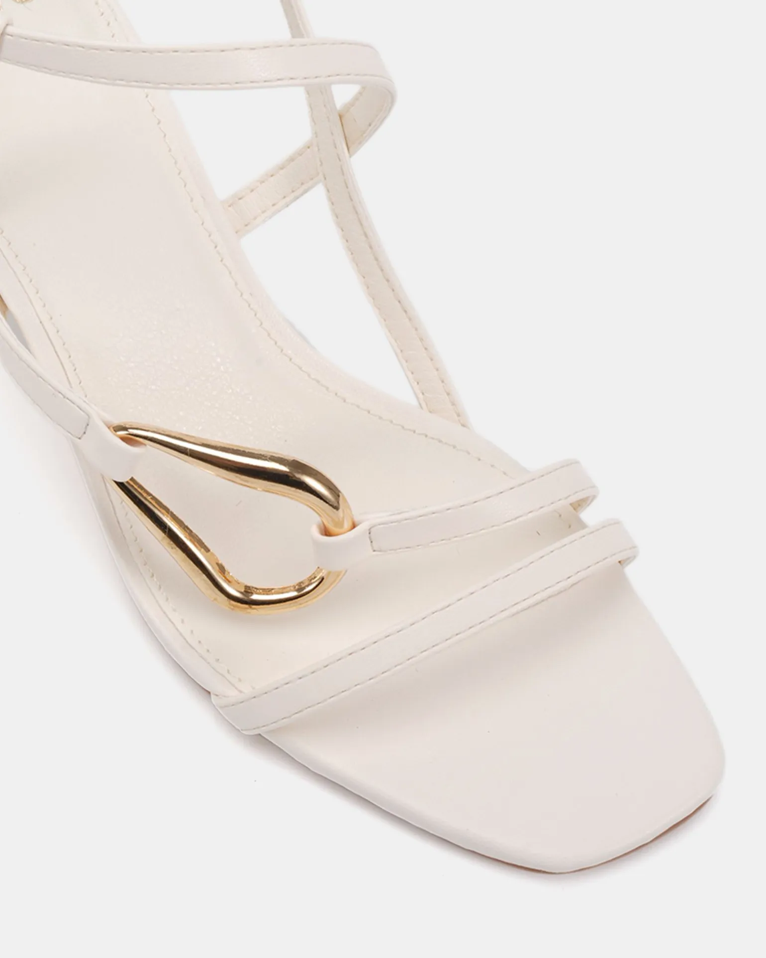 MORENA WHITE Open Toe Heels
