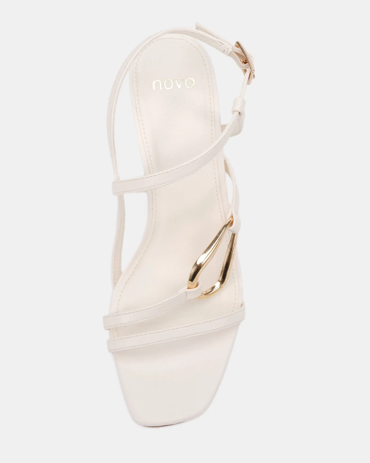 MORENA WHITE Open Toe Heels