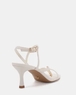 MORENA WHITE Open Toe Heels