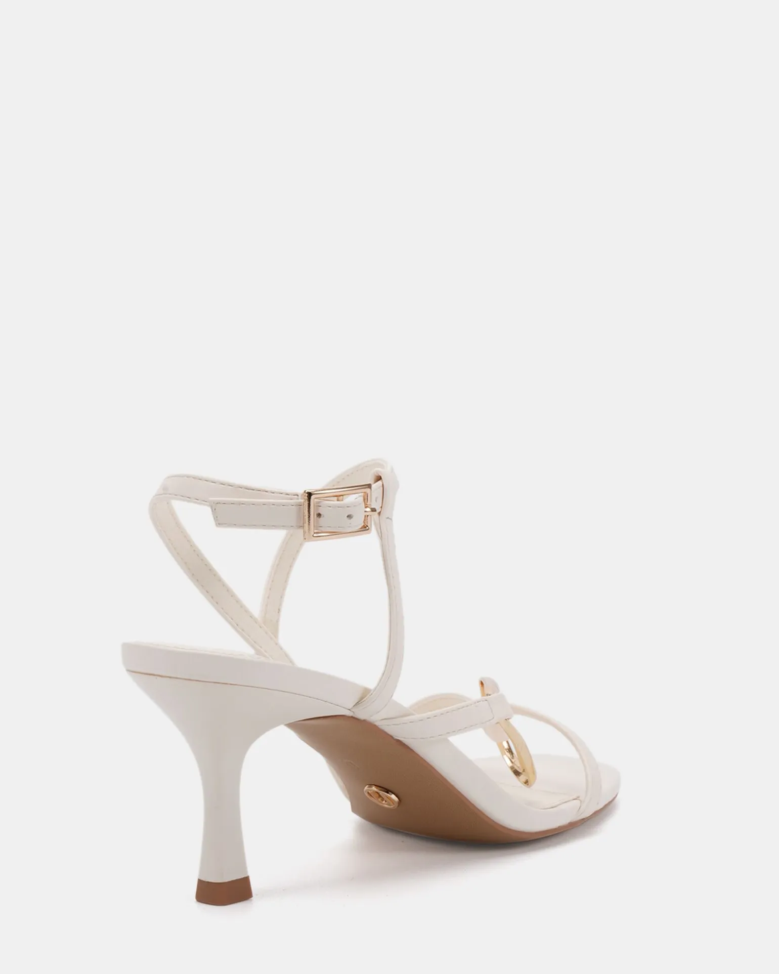 MORENA WHITE Open Toe Heels