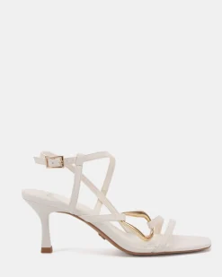 MORENA WHITE Open Toe Heels