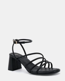 MUFFIN BLACK Block Heels