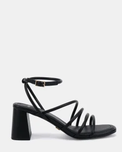 MUFFIN BLACK Block Heels