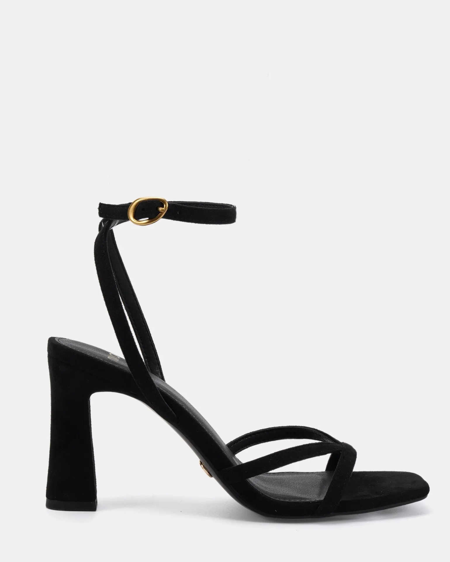 NAIRA Black Suede High Heels